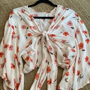 Medium Billabong floral tie top